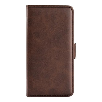 For Realme 10 4G Dual-side Magnetic Buckle Horizontal Flip Leather Phone Case(Brown)