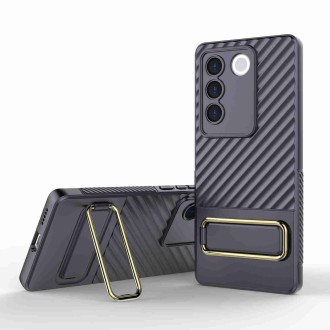 For vivo S16 5G Wavy Textured Phone Case (Purple)