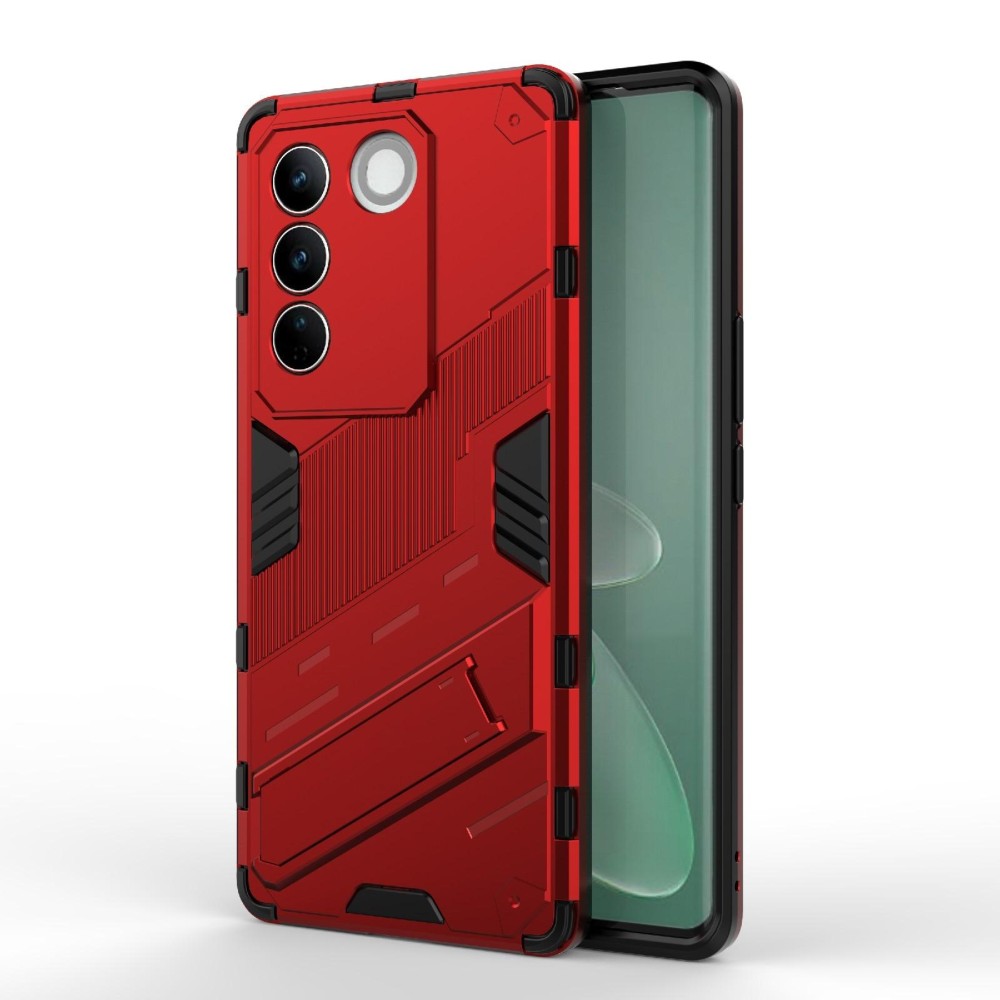 For vivo S16 Pro 5G Punk Armor 2 in 1 PC + TPU Shockproof Phone Case with Invisible Holder(Red)