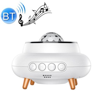 Bluetooth Music Atmosphere Light LED Laser Remote Control Water Pattern Star Projection Lamp(White)