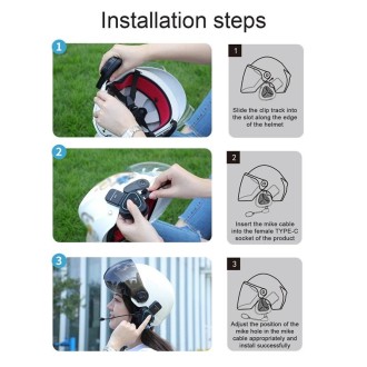 LX1 Motorcycle Half Helmet Waterproof Wireless 5.3 Bluetooth Headset, Version: English(Standard Blue)