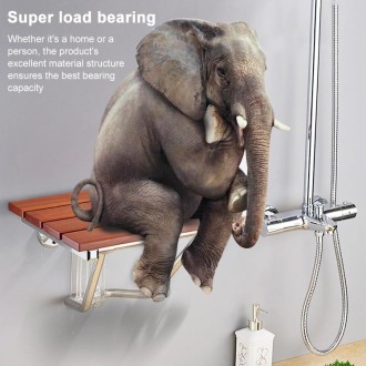 Folding Solid Wood Wall Mounted Relaxation Shower Chair(F Fype)