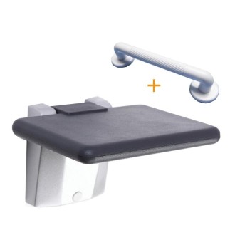 Bathroom Wall-mounted Folding Stool Porch Changing Shoes Seats Square With Armrest