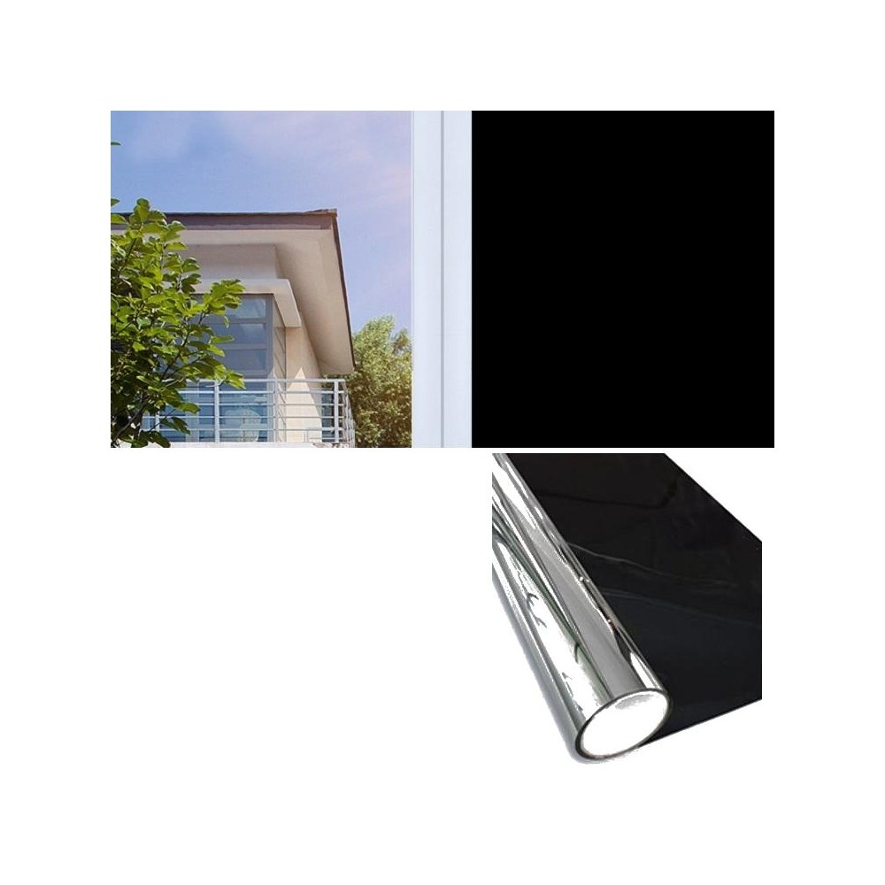 Sunscreen Shading Film One-way Perspective Anti-peeping Glass Sticker, Specification: 60x100cm(Full Shading-Black)