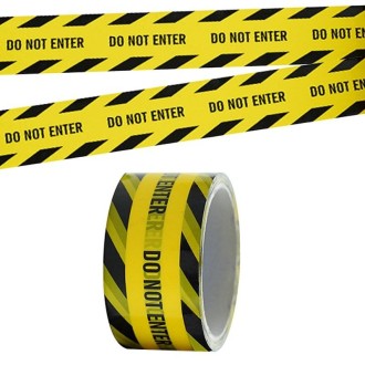 Floor Warning Social Distance Tape Waterproof & Wear-Resistant Marking Warning Tape(Twill Do Not Enter)