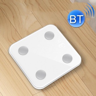 8066 Smart Body Fat Electronic Scale Home Bluetooth Weight Scale, Colour: Charging Style(White)