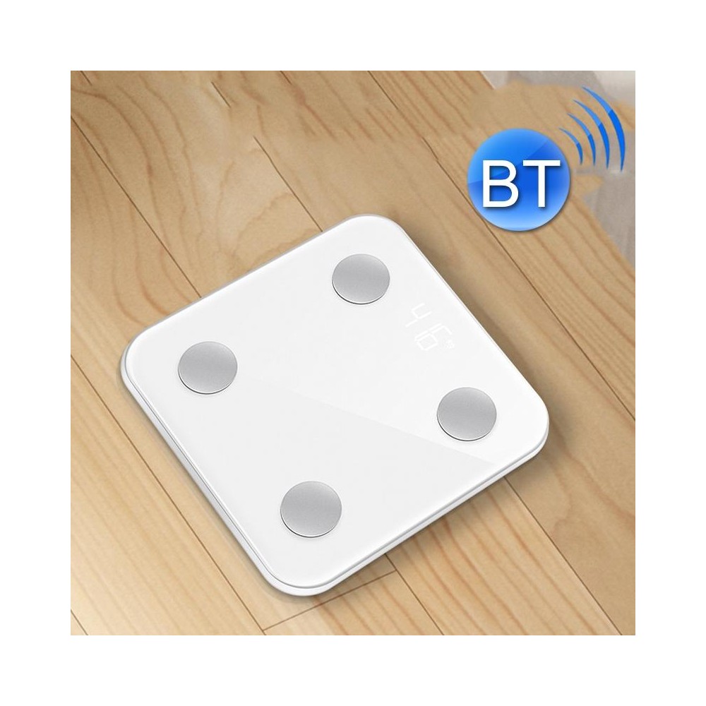 8066 Smart Body Fat Electronic Scale Home Bluetooth Weight Scale, Colour: Charging Style(White)