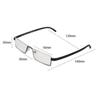 Lightweight Anti-blue Light Presbyopic Glasses Senior Clear Glasses With Case, Degree: 4.00(Blue)