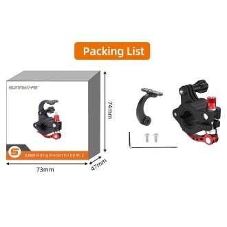 For DJI Air 3 / RC 2 Sunnylife ZJ669 Remote Control Riding Bracket(Black)