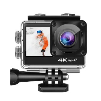 C1 Dual-Screen 2.0 inch + 1.3 inch Screen Anti-shake 4K WiFi Sport Action Camera Camcorder with Waterproof Housing Case,  Allwin