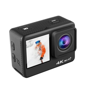 C1 Dual-Screen 2.0 inch + 1.3 inch Screen Anti-shake 4K WiFi Sport Action Camera Camcorder with Waterproof Housing Case,  Allwin