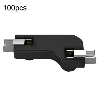 100pcs Mechanical Keyboard Shaft Body Hot Swap Base Modified Shaft Seat Connector(Black)