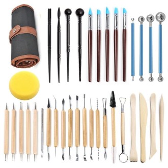 36 PCS/Set Pottery Clay Carving Knife Tools Clay Sculpting Tools Set