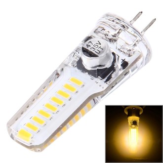 G4 4W 200LM Corn Light Bulb, 18 LED SMD 4014 Silicone, DC 12V(Warm White)