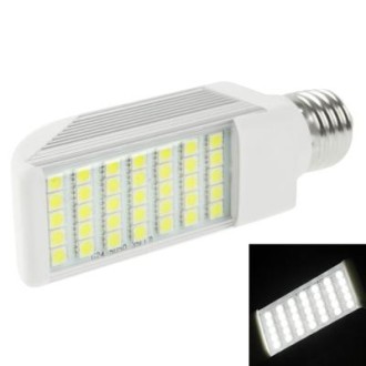 E27 8W 720LM LED Transverse Light Bulb, 35 LED SMD 5050, White Light, AC 85V-265V