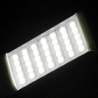 E27 8W 720LM LED Transverse Light Bulb, 35 LED SMD 5050, White Light, AC 85V-265V