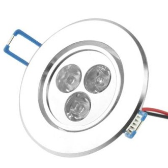 3W Ceiling Light Down Light Bulb, 3 LED, White Light, AC 85-265V