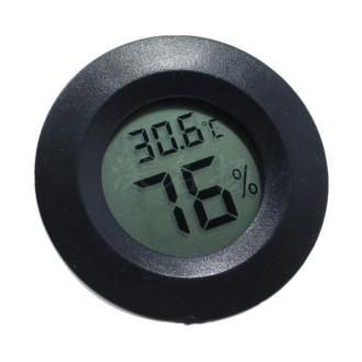 LCD Digital Aquarium Thermometer Marine Water Terrarium Accessories Temperature Measurement Tool(Black)