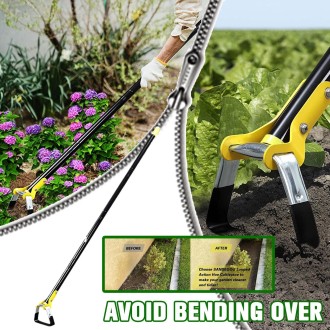 MYL-10 Stirrup Ring Weeding Hoes Garden Tools, Specification:  3 Sections 1.2m