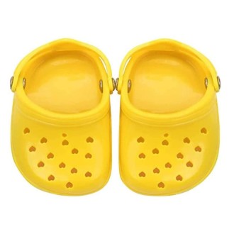 PETS119 2pcs Pet Cave Shoes Dog Slippers Beach Shoes(Yellow)