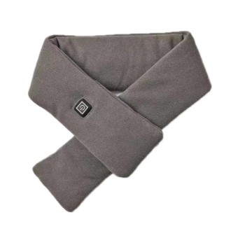 Heated Scarf Three Gear Adjustment Warm Fleece Cold Scarf(Grey)