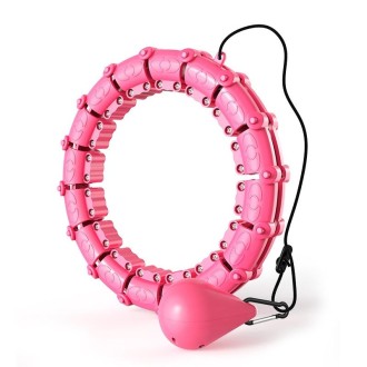 Smart Thin Waist Ring Women Will Not Fall Off Detachable Abdominal Ring Fitness Equipment, Size: 18 Knots(Pink)