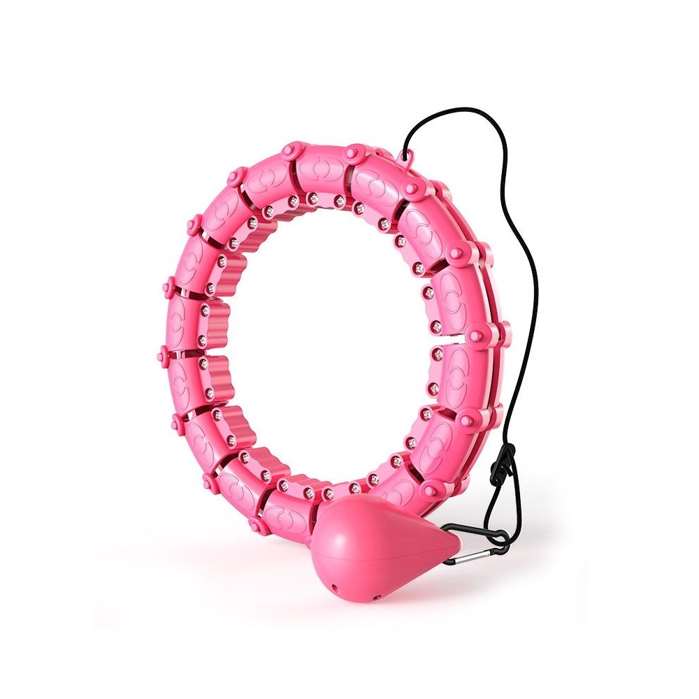 Smart Thin Waist Ring Women Will Not Fall Off Detachable Abdominal Ring Fitness Equipment, Size: 18 Knots(Pink)