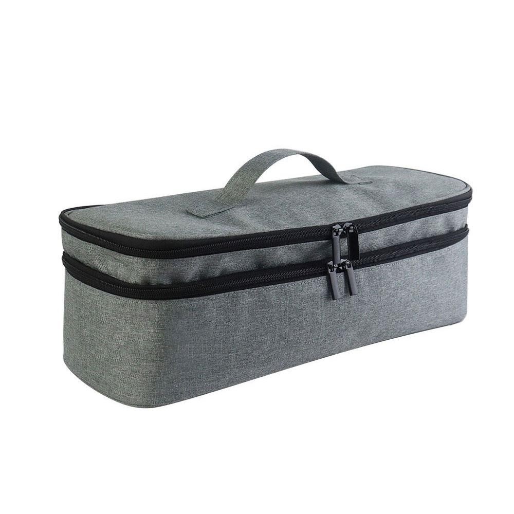 Double-layer Travel Convenient Large-capacity Integrated Hair Salon Storage Bag(Grey)