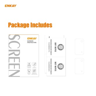 For Samsung Galaxy Note20 2 PCS Hat-Prince ENKAY 0.2mm 9H 2.15D Round Edge Rear Camera Lens Tempered Glass Film Protector