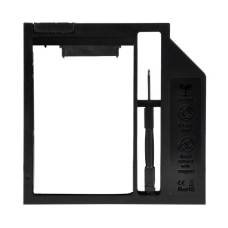 Universal 9 / 9.5mm SATA3 Hard Disk Drive HDD Caddy Adapter Bay Bracket for Notebook(Black)