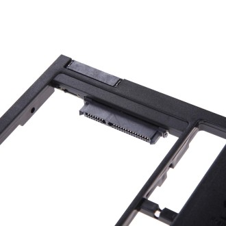 Universal 9 / 9.5mm SATA3 Hard Disk Drive HDD Caddy Adapter Bay Bracket for Notebook(Black)