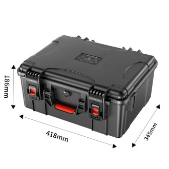 For DJI Air 3 / RC2 / N2 STARTRC Waterproof PP Drone Kit Suitcase Storage Box(Black)