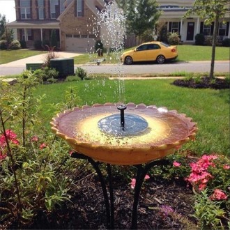 Solar Fountain Pump with LED Light