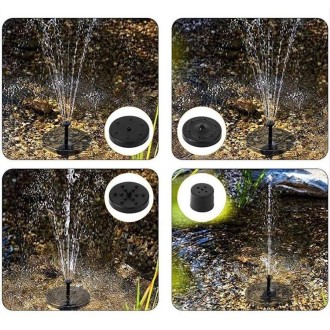 Solar Fountain Pump with LED Light