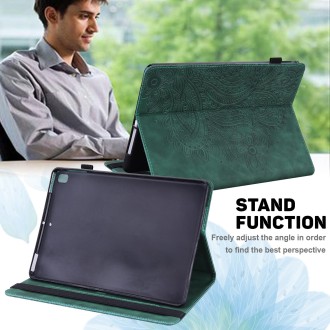 For Amazon Kindle Parperwhite 6 2022 Peacock Embossed Pattern Leather Tablet Case(Green)