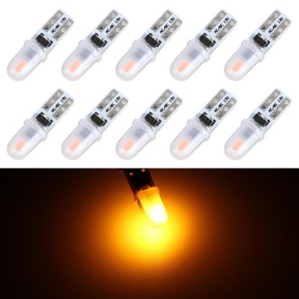 10 in 1 T5 Car Instrument Panel LED Decorative Light (Yellow Light)