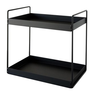 Home Storage Rack Bathroom Narrow Side Shelf, Specification: Large (Black)