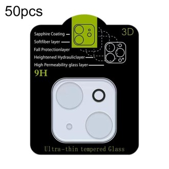 For iPhone 15 / 15 Plus 50pcs Tempered Glass Back Camera Film