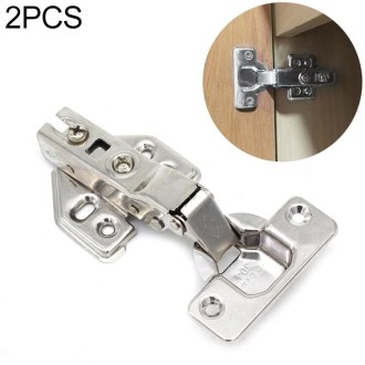 2 PCS Stainless Steel Hydraulic Hinge Copper Rod Hydraulic Buffer Hinge, 781 Middle Bend