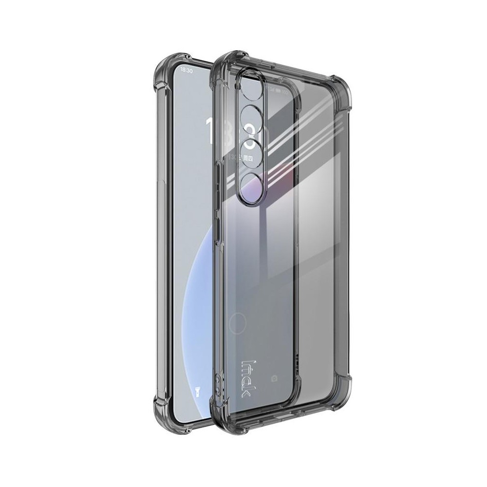 For Meizu 20 Pro 5G imak Shockproof Airbag TPU Phone Case(Transparent Black)