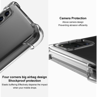 For Meizu 20 Pro 5G imak Shockproof Airbag TPU Phone Case(Transparent Black)