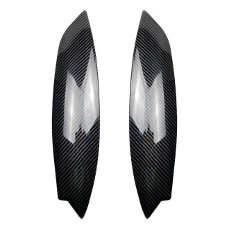 Car Headlight Eyebrow Decoration Sticker for Volkswagen Golf 5 (Carbon Fiber Black)