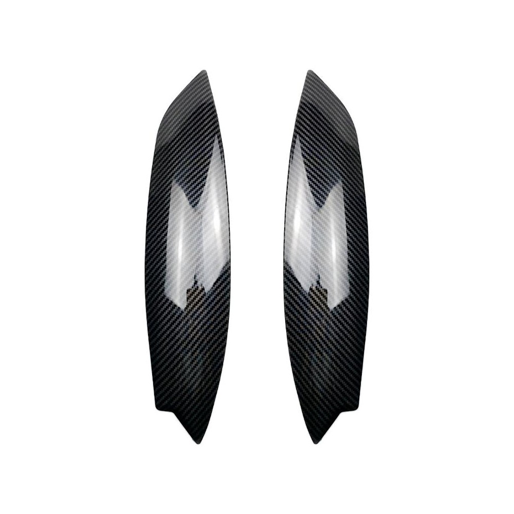 Car Headlight Eyebrow Decoration Sticker for Volkswagen Golf 5 (Carbon Fiber Black)