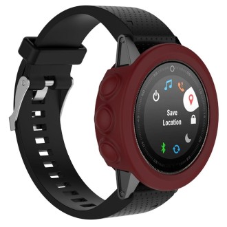 For Garmin Fenix 5S Solid Color Silicone Watch Protective Case(Red)