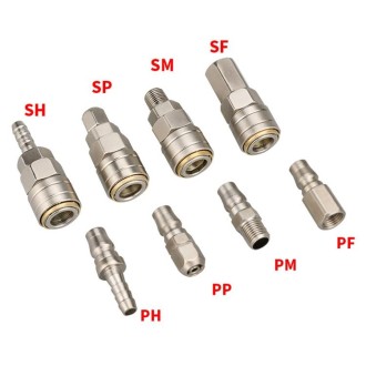 LAIZE PM-40 10pcs C-type Self-lock Pneumatic Quick Fitting Connector