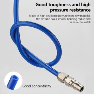 LAIZE High Pressure Flexible Polyurethane Pneumatic Tubing with Connector, Specification:12x8mm, 30m