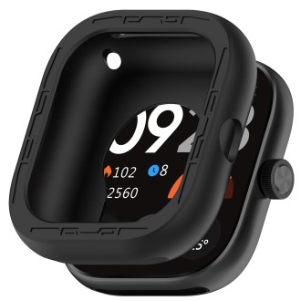 For Redmi Watch 4 Silicone Smart Watch Protective Case(Black)