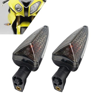 2pcs For BMW S1000RR / S1000XR Motorcycles LED Turn Signal Light, Short Handle (Black)