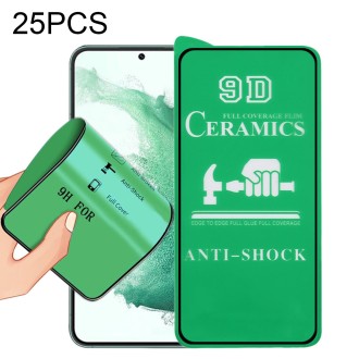 For Samsung Galaxy S23+ 5G 25pcs 9D Full Screen Full Glue Ceramic Film