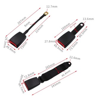 Universal 3-point Car Retrofit Seat Belt With Emergency Locking(Iron Buckle)